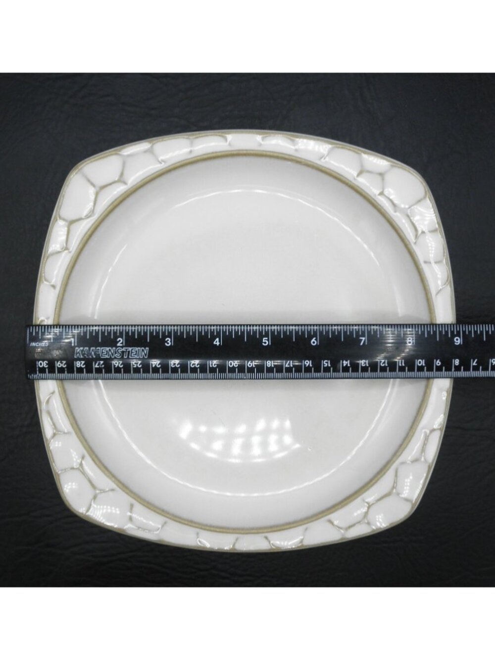 Continental White by Sango 9 Inch Salad Plates Set of 4 Pattern Code: SANCONW - Picture 4 of 6